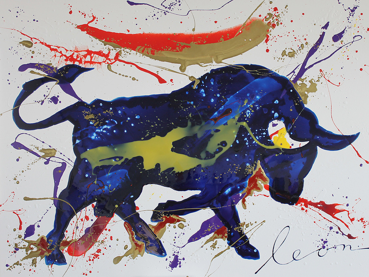 Leon Bosboom + Bull blue